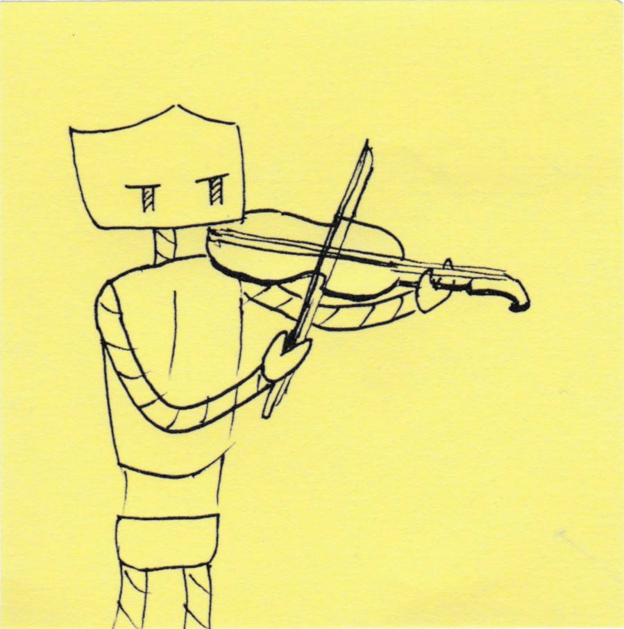 Concept for violinist bot.